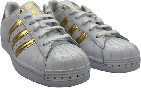 adidas superstar dames wit zwart goud|Adidas Superstar sandalen.